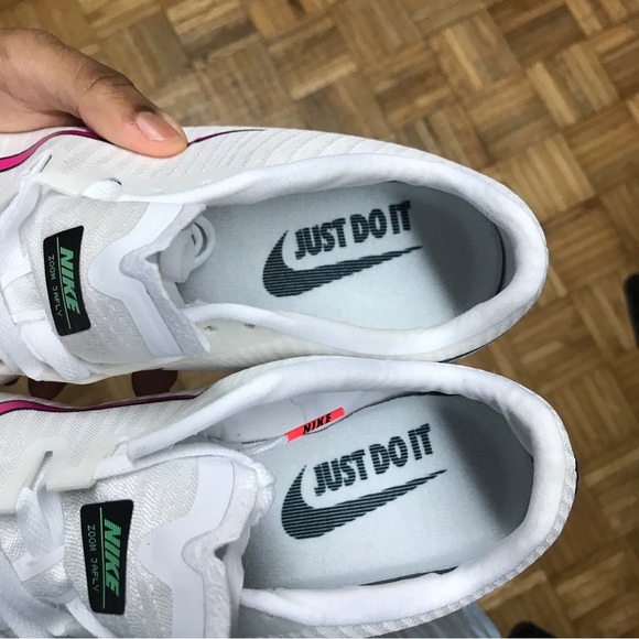 Nike Zoom JA Fly 3 Men's Track Shoes 'White Ombre' Size 12.5 (Missing Spikes) - Picture 9 of 11